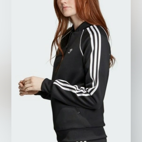 Adidas SST TT (CE2392) Originals Classic Track Jacket Black/White sz. S Womens - Picture 10 of 14